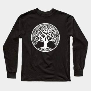 Outline Tree Of Life Long Sleeve T-Shirt